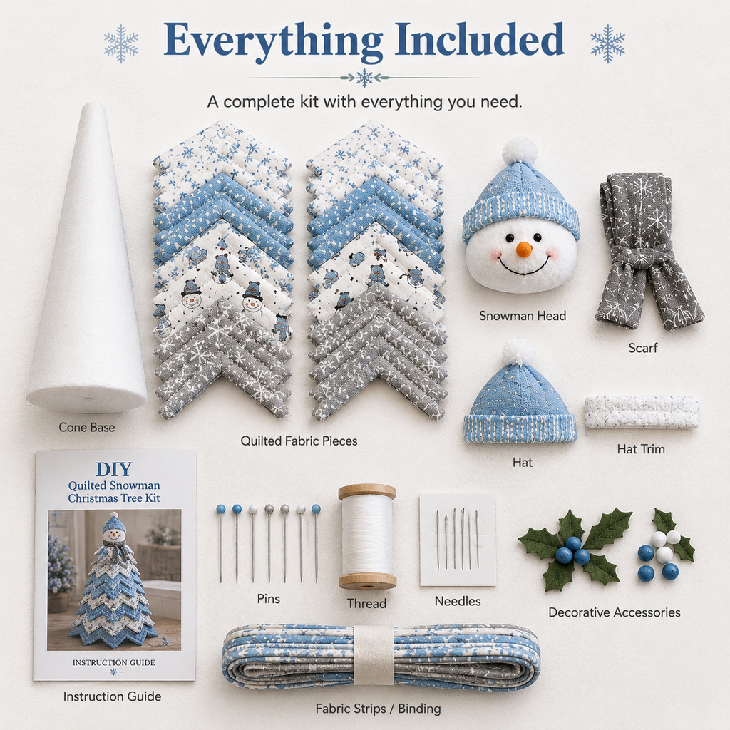 Special Offer - Frosty Snowman DIY Quilted Santa Christmas Tree Kit