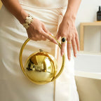 Luxury Globe-Shaped Evening Clutch – Sparkling Statement Handbag