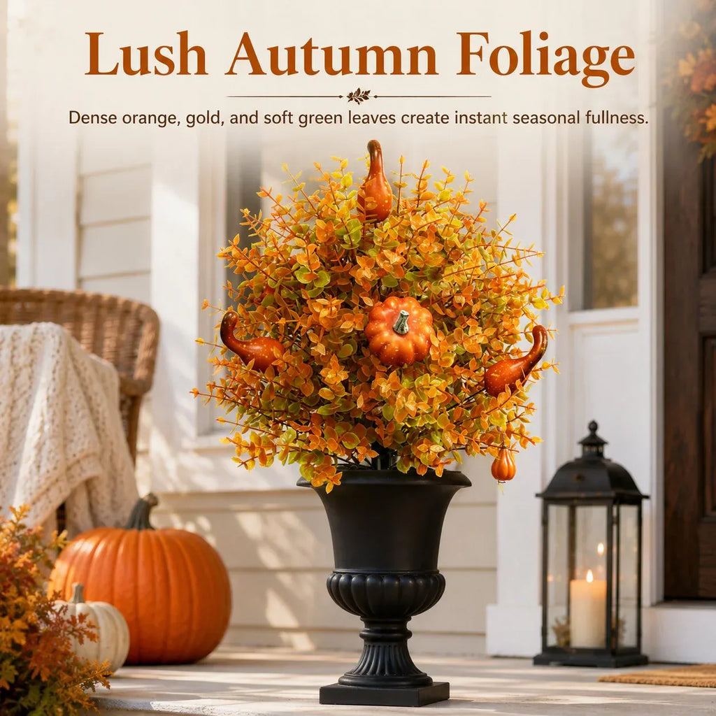 Just Arrived 🔥Artificial Autumn Halloween Pumpkin & Tree Stump Decoration🍂🎃
