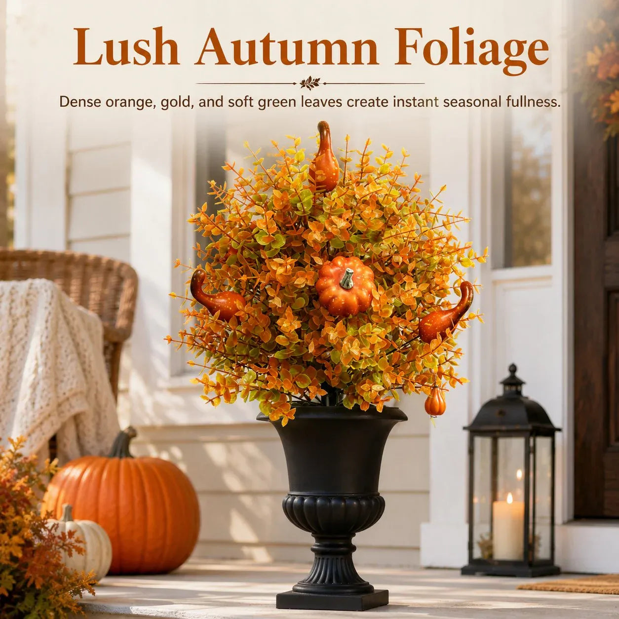 Just Arrived 🔥Artificial Autumn Halloween Pumpkin & Tree Stump Decoration🍂🎃
