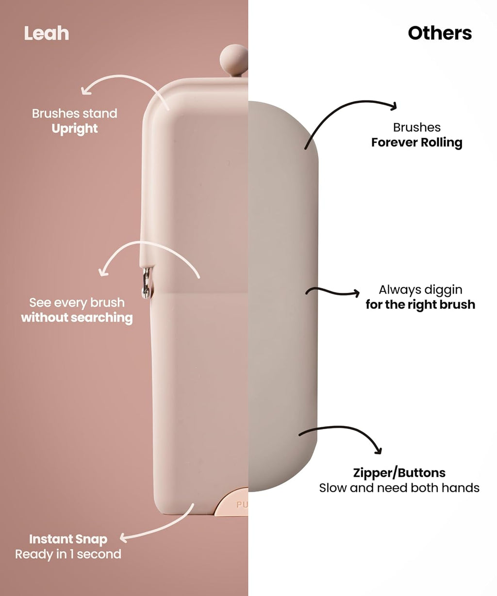 Portable Makeup Organizer with Suction Cup Base