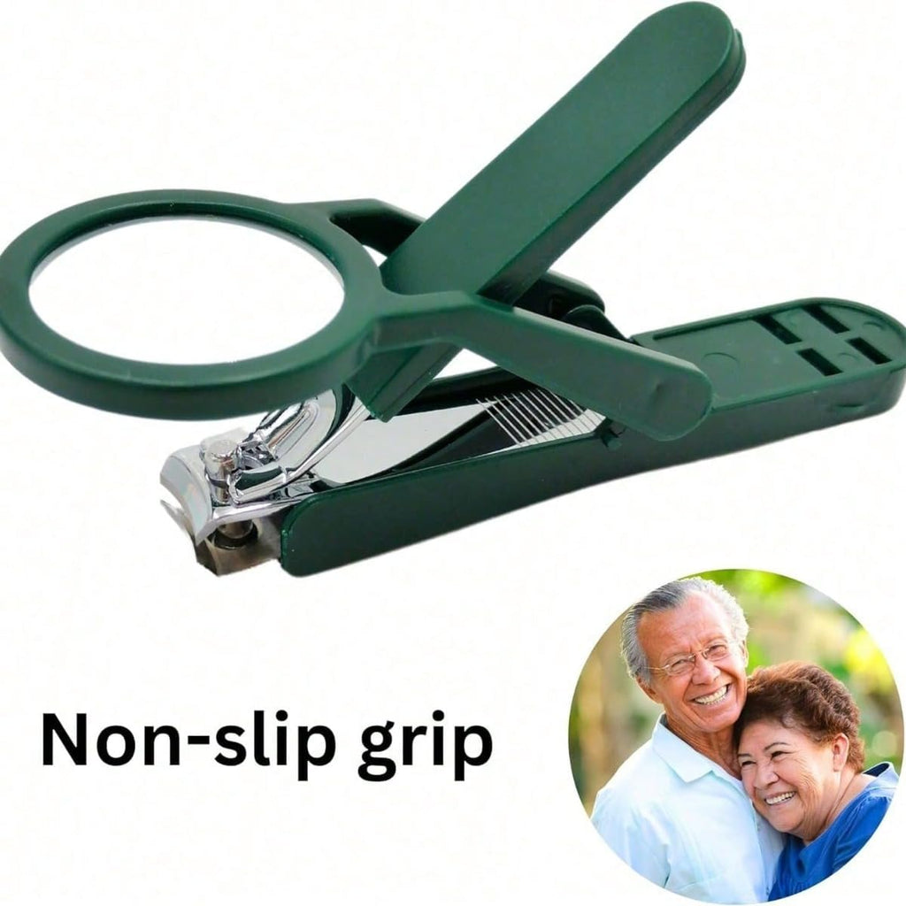 Nail Clipper with 2.5X Magnifier & Easy-Grip Handle