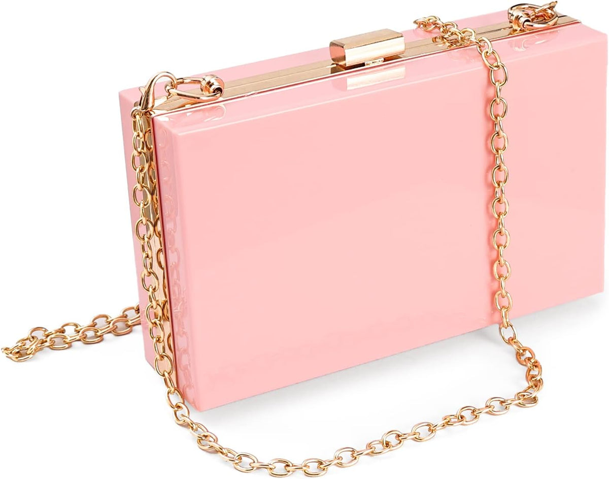 Clear Acrylic Purse Stadium Crossbody Clutch for Women Evening Party