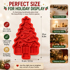 🎄 DIY Christmas Tree Mold & Paint Craft Kit | Reusable 3D Mold with 8 Acrylic Paints, 2 Brushes & Festive Detail Guide 🎨✨
