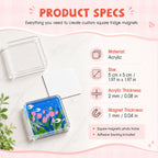 💕 DIY 3D Crystal Clear Acrylic Photo Fridge Magnet Kit – Create Personalized Memory Keepsakes 🎞✨