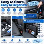 Dolovira 2-in-1 Car Steering Wheel Tray & Seat Gap Filler