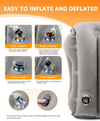 Portable Travel Neck Pillow — Inflatable Cushion for Flights & Road Trips