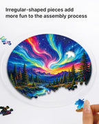 Aurora Mountain Dreamscape Light Suncatcher-Acrylic Window Art