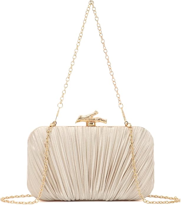 Dolovira Pleated Evening Clutch Bag