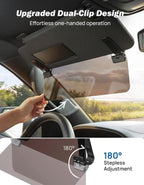 Car Sun Visor Extender – Polarized Anti-Glare, UV400 Protection & Adjustable Sun Blocker