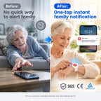 SOS Emergency Alert Wristband for Seniors – One-Touch Help Button