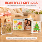 💕 DIY 3D Crystal Clear Acrylic Photo Fridge Magnet Kit – Create Personalized Memory Keepsakes 🎞✨