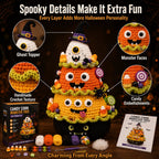 🔥 LAST DAY 49% OFF – 🎃 Halloween Tree DIY Crochet Kit | All-In-One Kit for a Layered 7-Inch Spooky Tabletop Decoration 🧶👻✨