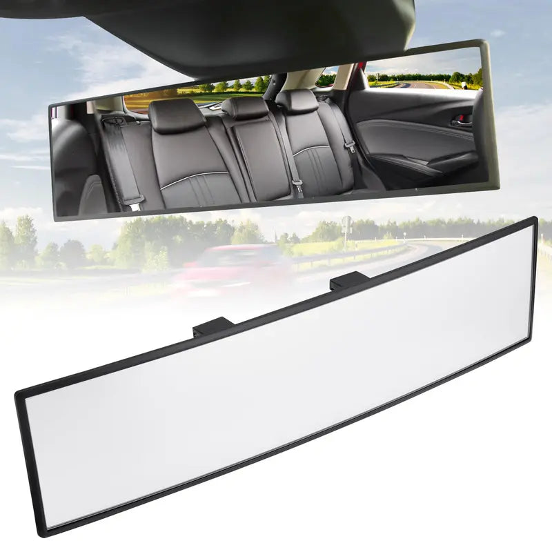 🚗 Extra Large Wide-Angle Clip-On Rearview Mirror