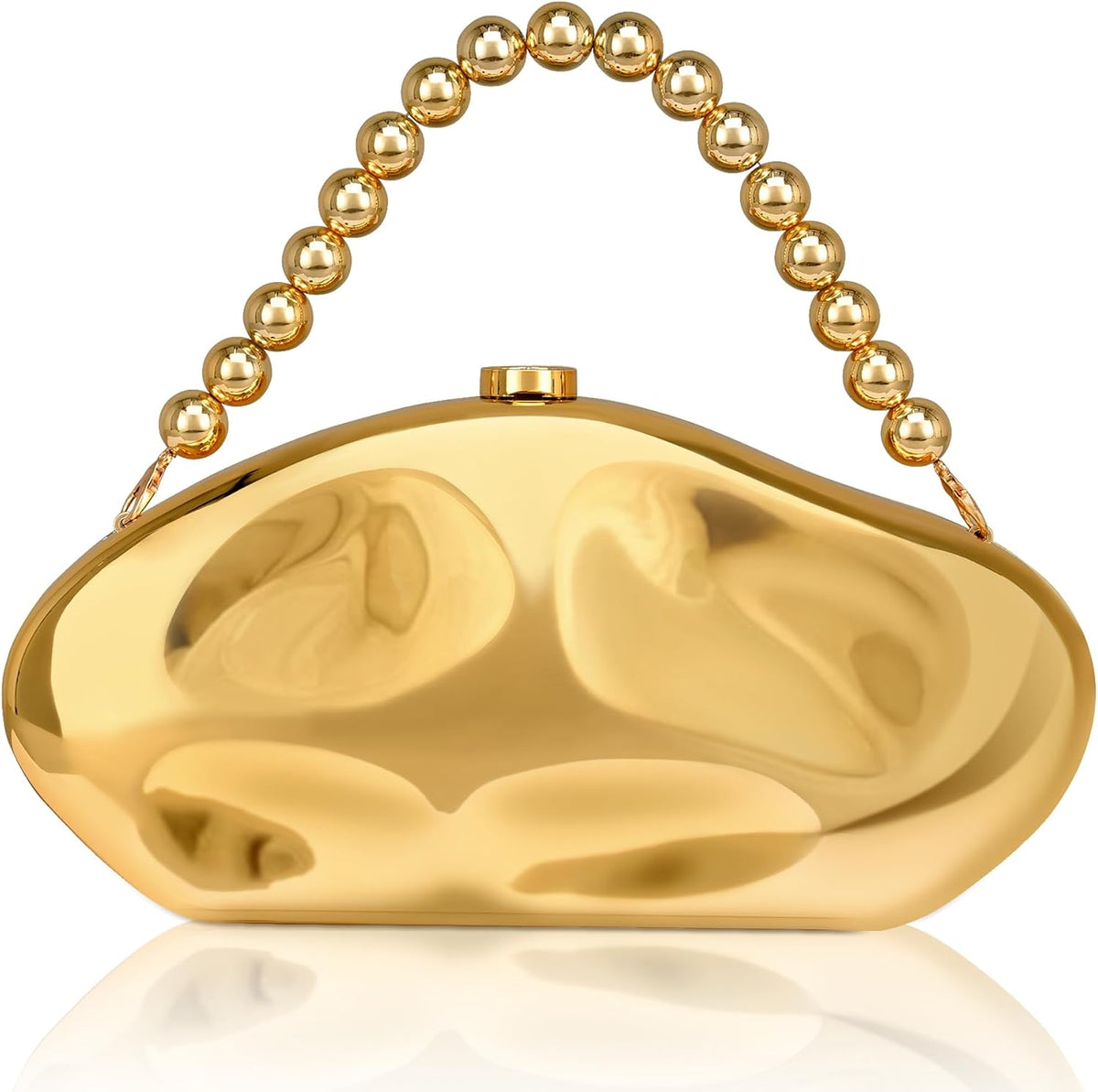 Acrylic Clutch Purse for Women, Fashion Irregular Shell Box Evening Bags Handbags for Wedding Party Prom Cocktail