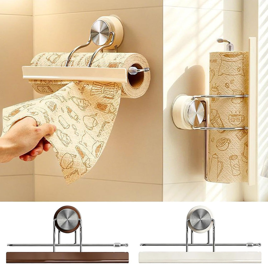 No-Drill Suction Cup Paper Towel Holder