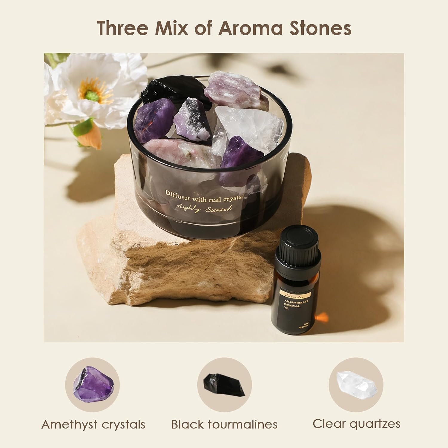 Crystal Stone Essential Oil Diffuser