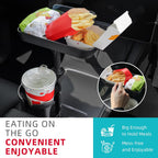 Car Cup Holder Tray with Detachable Food Tray – 2-in-1 Car Dining Table