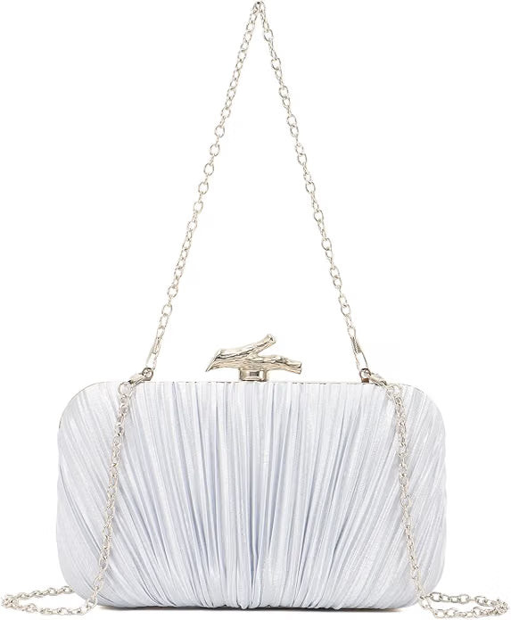 Dolovira Pleated Evening Clutch Bag