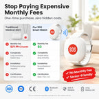 SOS Emergency Alert Wristband for Seniors – One-Touch Help Button