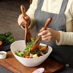 Dolovira Teak Wood Kitchen Utensil Set with Spoon Rest