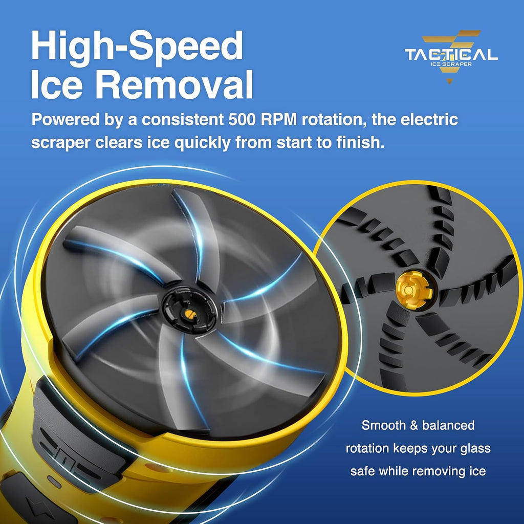 Cordless Electric Ice Scraper – Fast & Easy Windshield Ice Removal