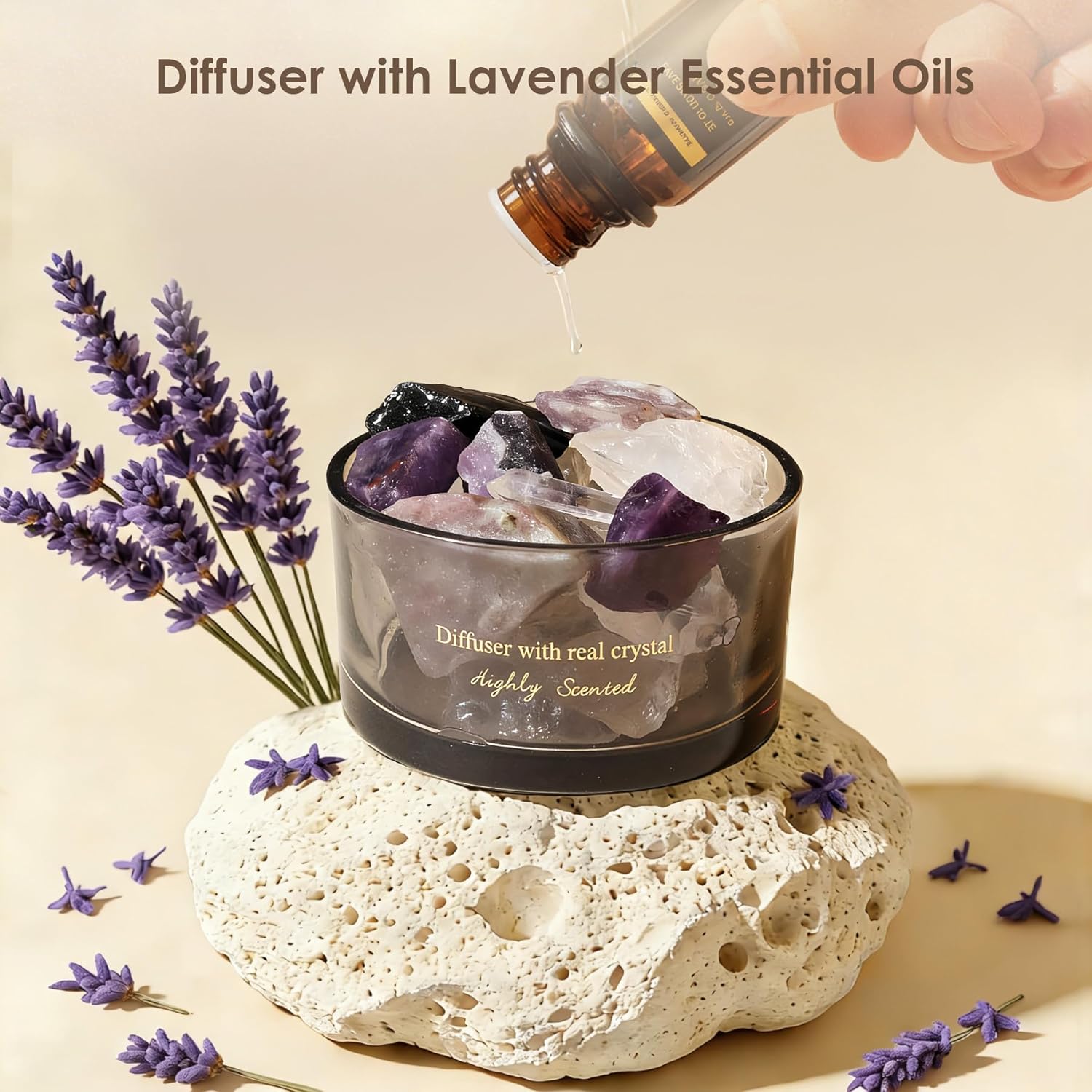 Crystal Stone Essential Oil Diffuser