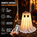 Dolovira Light-Up Halloween Ghost Candy Bowl