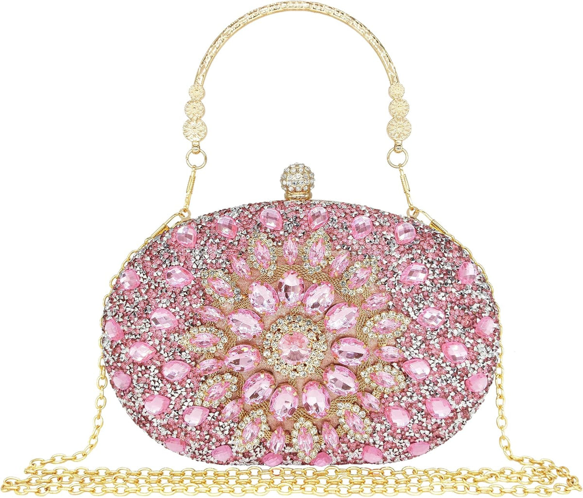 Rhinestone Clutch Purses for Women Evening Bag Sparkly Handbag