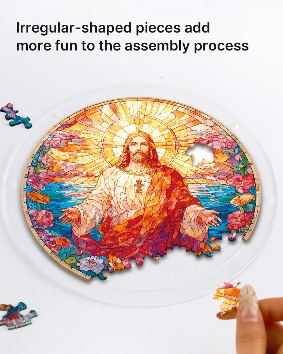 Acrylic Jigsaw Puzzle Suncatcher - Holy Light of Jesus
