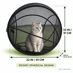 Pop-Up Cat Playpen – 32" Portable Mesh Enclosure for Indoor & Outdoor Use