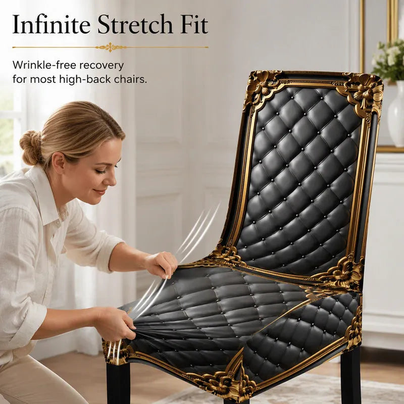 Dolovira Luxury Stretch Dining Chair Cover – Washable & Perfect Fit