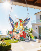 Acrylic Jigsaw Puzzle Suncatcher - Two Birds of Spring