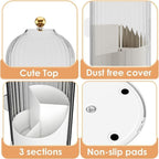Luxury Dustproof Bathroom Organizer – Toothbrush & Makeup Brush Holder
