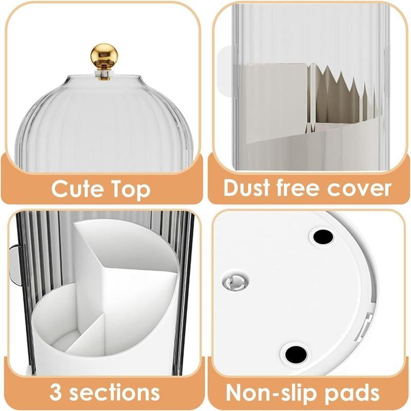 Luxury Dustproof Bathroom Organizer – Toothbrush & Makeup Brush Holder