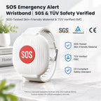 SOS Emergency Alert Wristband for Seniors – One-Touch Help Button