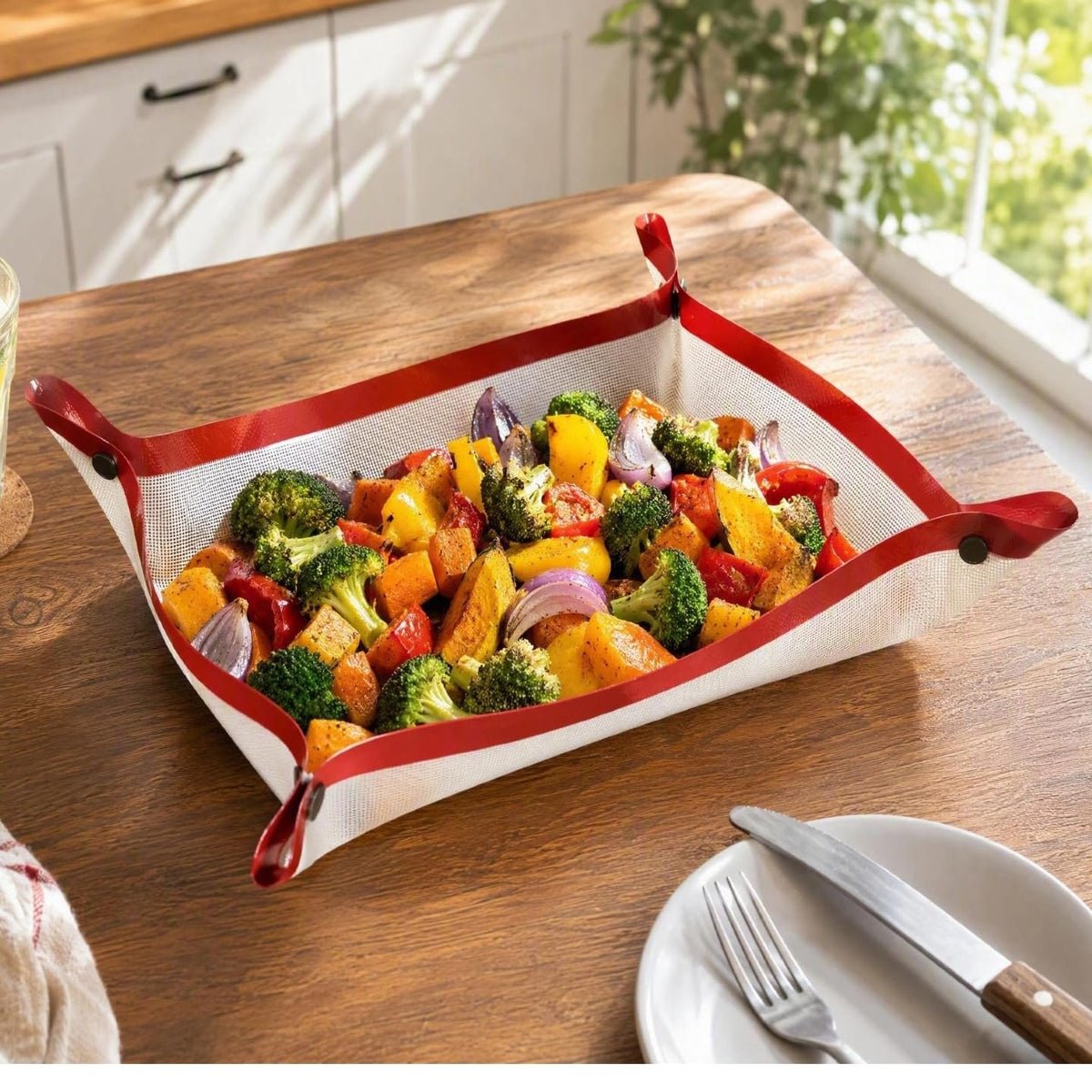 Foldable Silicone Baking Mat – Nonstick Reusable Oven Tray