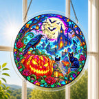Acrylic Jigsaw Puzzle Suncatcher - Raven Graveyard