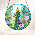 Acrylic Jigsaw Puzzle Suncatcher - Pumpkin Scarecrow
