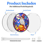 Acrylic Jigsaw Puzzle Suncatcher - Witch Owl