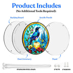 Acrylic Jigsaw Puzzle Suncatcher - Midnight Raven