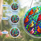 Acrylic Jigsaw Puzzle Suncatcher - Cardinal Chorus