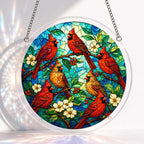 Acrylic Jigsaw Puzzle Suncatcher - Cardinal Garden