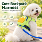 Dolovira ✨ Breathable Backpack Dog Harness + FREE Leash