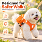 Dolovira ✨ Breathable Backpack Dog Harness + FREE Leash
