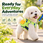 Dolovira ✨ Breathable Backpack Dog Harness + FREE Leash