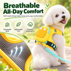 Dolovira ✨ Breathable Backpack Dog Harness + FREE Leash