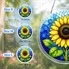 Acrylic Jigsaw Puzzle Suncatcher - Golden Sunflower