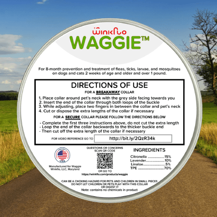 Natural Anti-Flea, Tick, & Mosquito Collar (Human-Grade 8+ Months Protection)