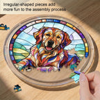 Acrylic Jigsaw Puzzle Suncatcher - Golden Retriever